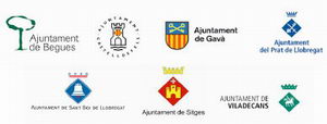 Ayuntamientos de Begues, Castelldefels, Gavà, El Prat, Sant Boi, Sitges y Viladecans